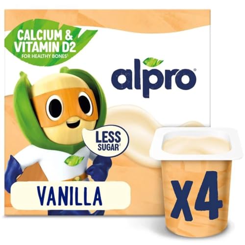 Alpro Kids Plant Based Yoghurt Vanilla 4 x 115g