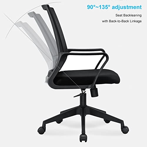 Chaise de Bureau Ergonomique pivotante en maille avec accoudoirs - 6