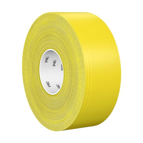 Ruban de marquage au sol durable 971 3M jaune 76mm x 33m pour entrepôt