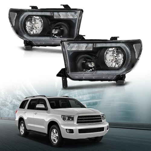 GRAND ORANGE LED Headlights Assembly Fit 2007-2013 Toyota Tundra by GRAND ORANGE - Used condition - Image 2