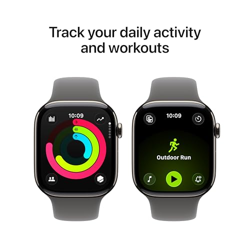 Apple Watch Series 11 46mm Titanium Beige Natural Titanium/Stone Grey - Image 4