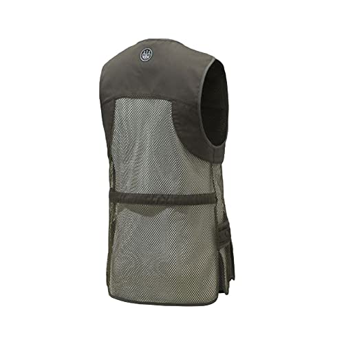 Image of Beretta Unisex Full Mesh Shooting Vest - Breathable Lightweight Competition Vest with Cartridge Pockets & Comfortable Fit | Breathable, lightweight apparel, with cartridge pockets, comfortable fit
