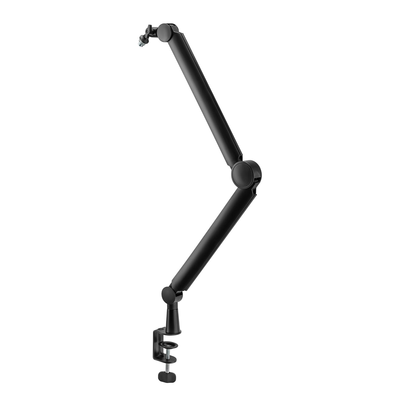 Mikrofonstativ mit Halterung 3/8" und 5/8" | Höhenverstellbar bis 84,7 cm | 360° drehbar | Integriertes Kabelmanagement | Tisch- und Kabeldurchlassbefestigung | Belastbarkeit bis 1 kg | RS421