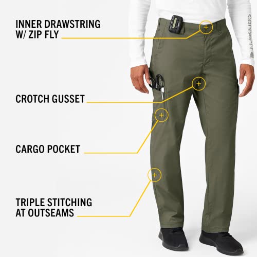 Carhartt Rugged Flex Ripstop Men’s Straight Leg Cargo Scrub Pant, Olive - image 5