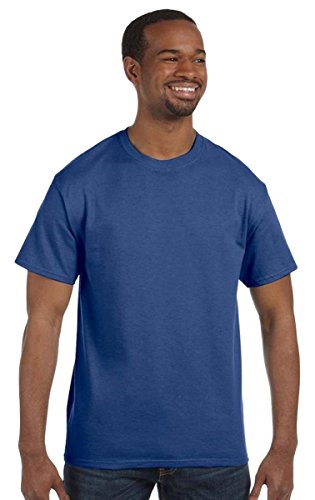 Jerzees Dri-Power Mens Active T-Shirt Large Vintage Heather Blue