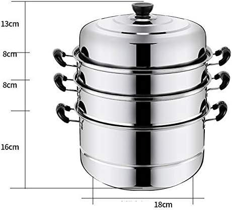 Double Boilers Stainless Steel Soup Pot Steamer Steaming Pot Non Stick Pan Kitchen Cooking Tool Cookware Cooker(