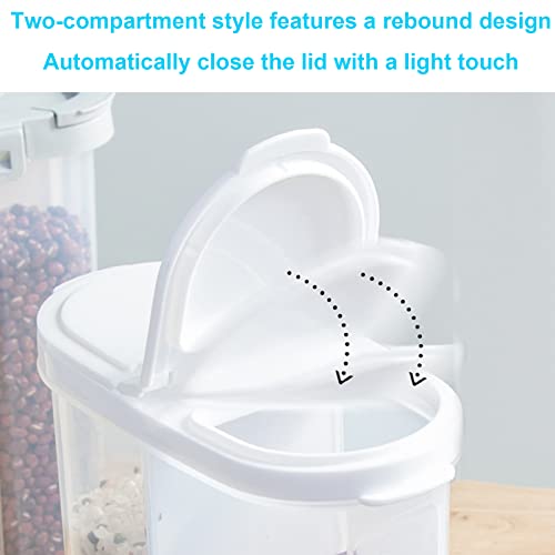 Fanoya Food Dispenser, Cereal Containers With Lids Airtigh, Lentils Dispenser, Container With Lids And Compartments, Perfect For Kitchen Pantry #TOP3