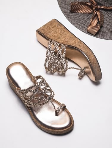 Image of SilverArrow Trendy Fabulous Perfect for Every Occasion Wedge Heel Sandals For Womens And Girls