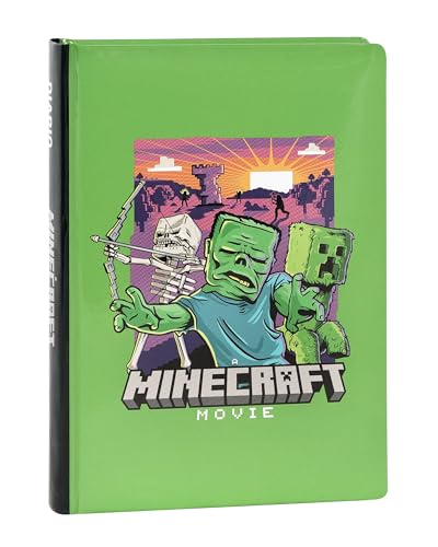 Franco Cosimo Panini Minecraft – Diario escolar oficial Minecraft, diario de 12 meses, ideal para la escuela primaria, con tapa acolchada y 320 páginas interiores impresas a color, 13 x 17,8 cm