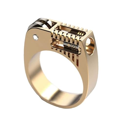 Yesoa Unique Cocktail Party Punk Gothique Forme Briquet Bague Simulation Briquet Bague Cover