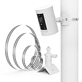 Universal Masthalterung,kompatibel mit Eufycam 2/2C/2C Pro/3/3C/S330/S300, Arlo Pro 5S/4/3/2/Ultra/Essential XL,Ring/Google Nest/Wyze 1/4" Kameras,360° schwenkbar, Ø 5–20 cm,ohne Bohren, wetterfest