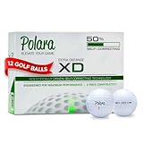Polara Golf Self-Correcting Golf Balls – Soft Feel, Anti-Slice & Hook Correction, Exceeds USGA Limits, Dimple Pattern, High-Performance Balls for Men & Women – Extra Distance, 12 Pack, White
