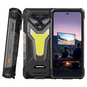 Armor 34 Pro Plus 5G | Eingebauter Projektor | 16 GB RAM 512 GB ROM | 25500 mAh Akku | 6, 95 Zoll FHD+ Display | Dreifachkamera | Android 15 - Pulse Black