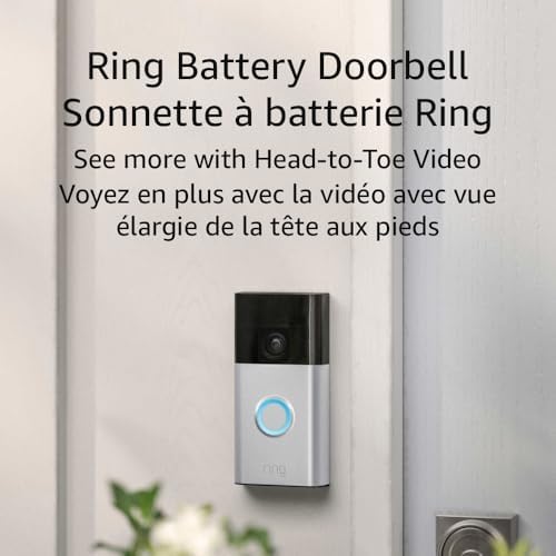 Ring Battery Doorbell Satin Nickel + Chime