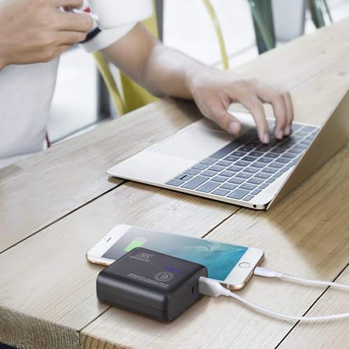 Image of MX 5000mAh 2-in-1 Powerbank with Wall Charger| Dual USB Ports | Portable Fast Charging for iPhone, Android & USB Devices | Compact Travel-Friendly Charger