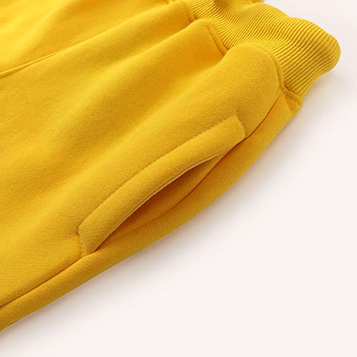 Spring&Gege Boys' Fleece Active Jogger Sweatpants Thick Sports Pants with Pockets3