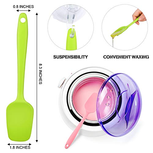 3 Pieces Non-Stick Wax Spatulas Silicone Waxing Applicator Hair Removal Waxing Applicator Reusable Large Hard Wax Sticks For Home Salon Body Use #TOP1
