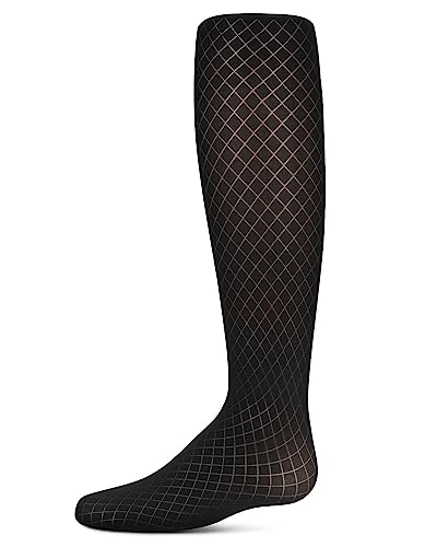 MeMoi Girls' Diamond Semi Opaque Nylon Tights2