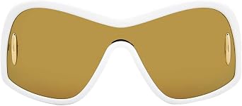 LOEWE Brown Mirror Mask Unisex Sunglasses LW40131I 25G 135
