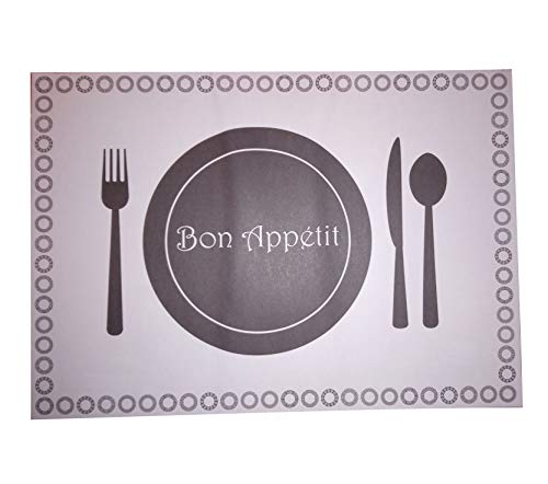 A3 Disposable Paper Placemats Place Mats Dining Table Placemat Catering Restaurant Hotel Pub Party Office Rectangular Indoor Outdoor Non-Slip (50 sheets)