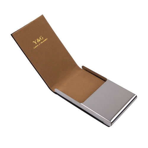 Y&G Cc1014 Green Business Presents Idea For Formal Wear Card Holder Black Leather Pu Card Case #TOP1