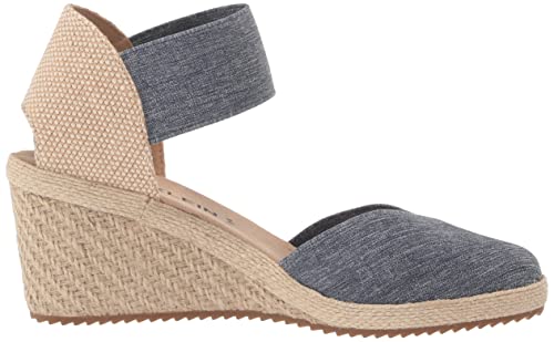 Anne Klein Women's Zoey Wedge Sandal, Denim, 8 #TOP5