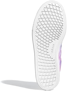 adidas Women's Vulc Raid3r Skateboard Shoes, White/Pink/Silver Metallic US 9 | Image 6