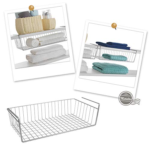 Metaltex 364850039 Kanguro kastmand, 50 cm, zilver - Image 6