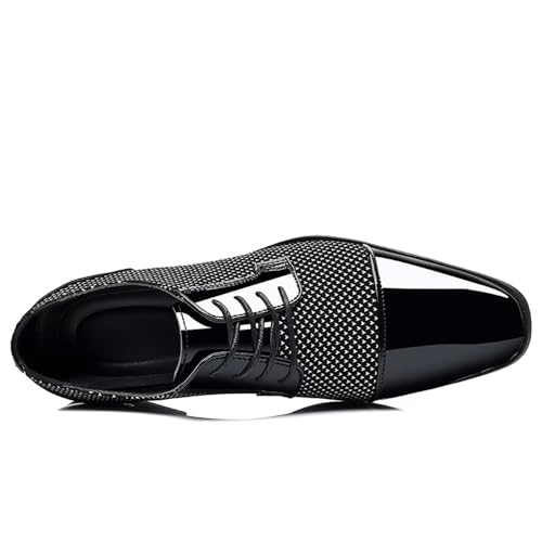 Men's Patent Tuxedo Dress Shoes Classic Lace-up Formal Business Shoes Oxfords2