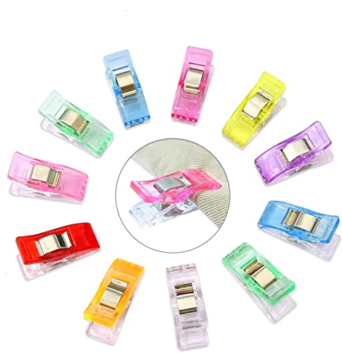 Image of SYGA Swing Clips Multicolor for Sewing Craft Clamps, Crafting, Crochet and Knitting - 20 PCS