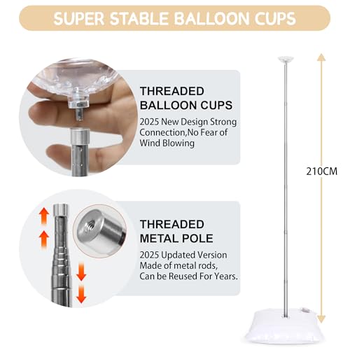 Ahorra 39% en kit de soporte de columna de globos ajustable de 7 pies