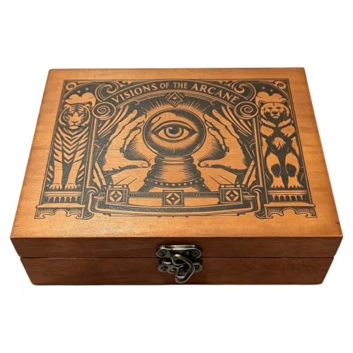 Dados de oráculo y juego de mesa de madera portátil con caja
