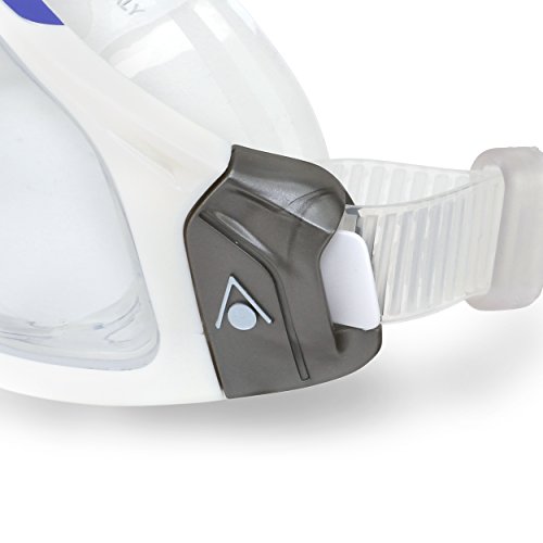 Máscara de natação aqua sphere seal 2.0 lady branca/lilás - lente transparente