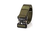 Motusamare Tactical Belt Heavy Duty Military Style Webbing Riggers Web Belt with 1.5