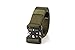 Motusamare Tactical Belt Heavy Duty Military Style Webbing Riggers Web Belt with 1.5" Metal Buckle (Ranger Green)