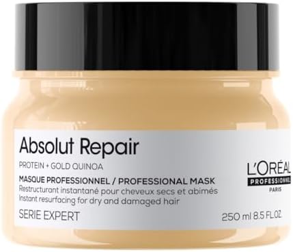 L'Oréal Professionnel Paris Maschera professionale per capelli secchi e danneggiati Absolut Repair Serie Expert, Formula ristrutturante, 250 ml