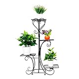 Metal Flower Display Stand 4 Tier Tall Plant Stand Flower Pot Shelf Outdoor Planter Rack Indoor Pott