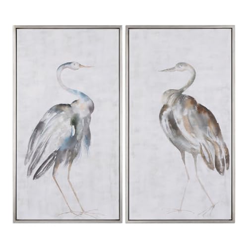 Summer Birds 46 3/4" High 2-Piece Framed Canvas Wall Art Set