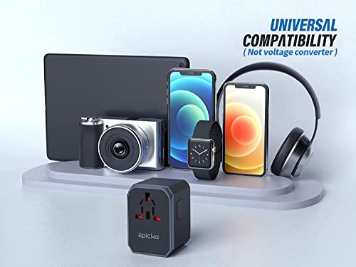 Epicka TRAVEL ADAPTER-2 Universal Travel Adapter One International Wall Charger Ac Plug Adaptor thumb #7