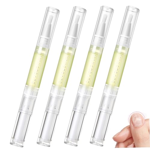 Pen de aceite de crecimiento de uñas, pluma de aceite de cutícula 4pcs, accesorio de manicura y pedicura de crecimiento de 2 ml de de uñas para hidratar, fortalecer, iluminar el cuidado d