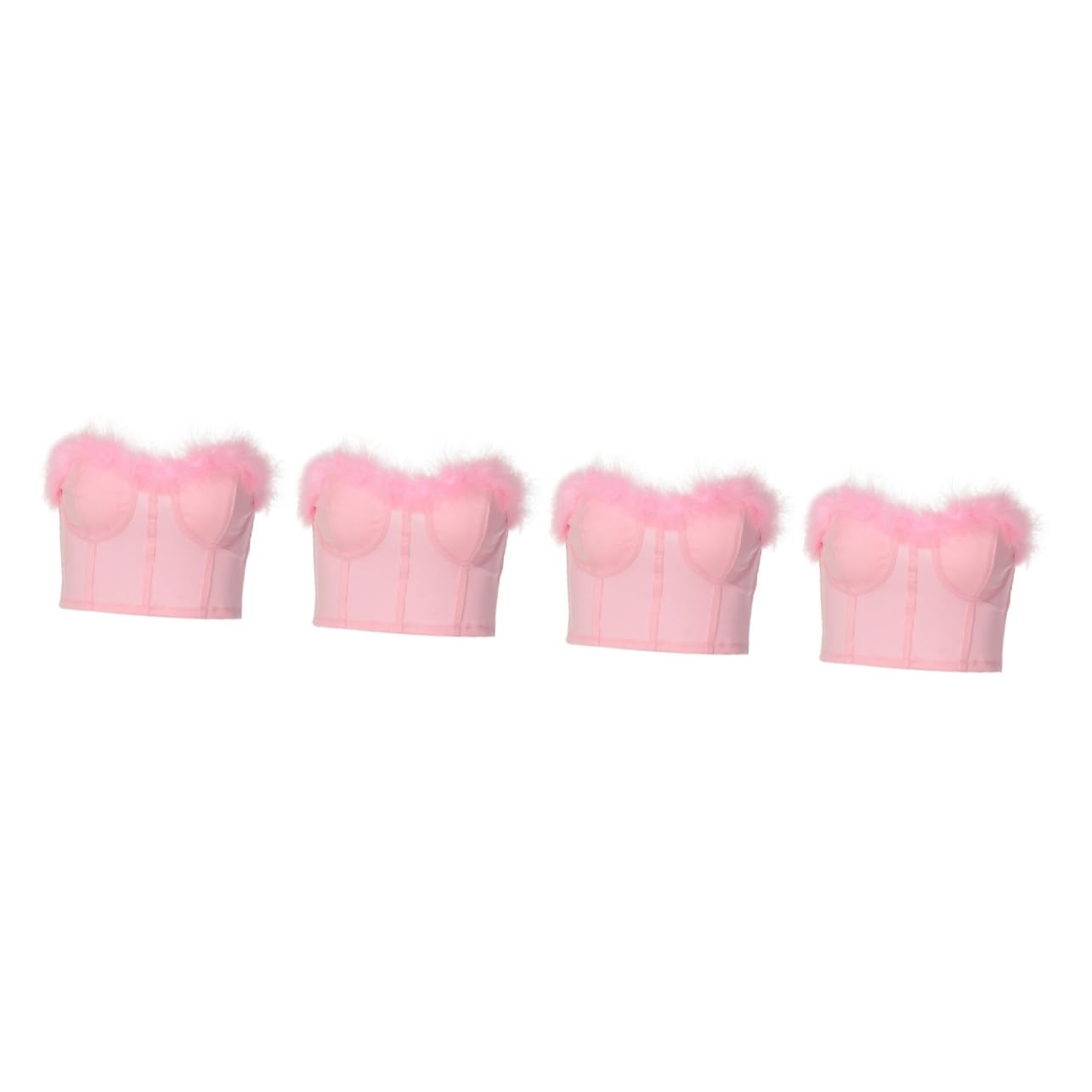 4piezas Top De Tubo Para Mujer Blusa De Verano Sin Mangas Estilo Kawaii Para Festivales y Salidas