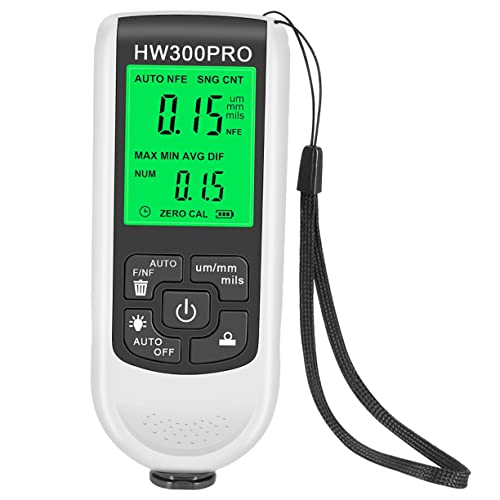Medidor de Profundidad de Pintura Digital para Medición de Espesor de Recubrimiento Automotriz con Pantalla LCD Retroiluminada miniatura 1