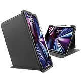 tomtoc Funda Dura Vertical para 2021 iPad Pro 11' M1 3.ª Gen, Carcasa Magnetica con Soporte para Multiángulo Modos de Uso, Cubierta Protectora Smart Tri-Case, Auto Suspención/Activación