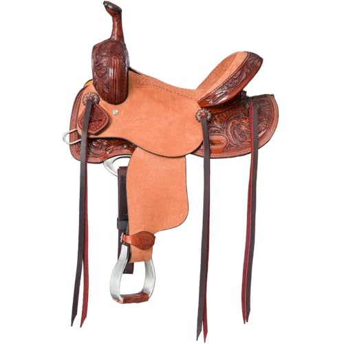 Silver Royal Youth Bell Rock Barrel Saddle - 13