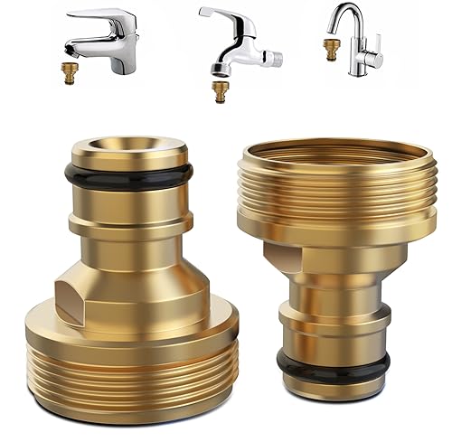 raccords de tuyau 13 mm (1/2) pour le début et la fin du tuyau, raccord compatible avec toutes les pièces d'origine du système (1/2'' Connecteur de Robinet en Laiton)