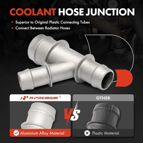 image for A-Premium Coolant Hose Junction Connector - Compatible with Chevy, GMC