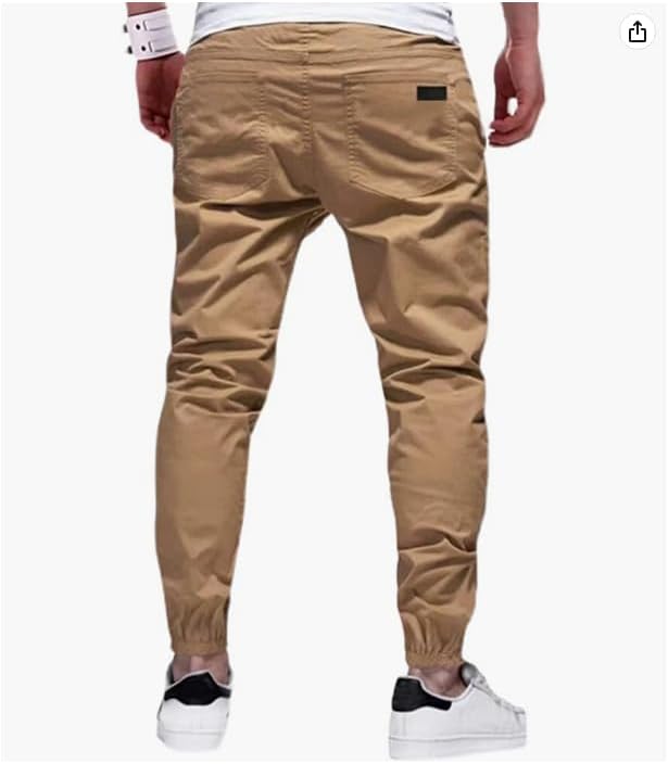 Men's Casual Cargo Pants Hiking Pants Workout Joggers Sweatpants for Men - Image 2