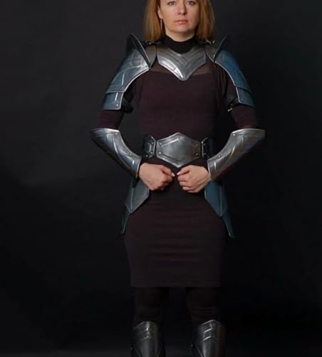 Traje completo de armadura medieval de la princesa de la guerra, disfraz de guerrera femenina, disfraz de caballero, cosplay, disfraz de Halloween para mujer