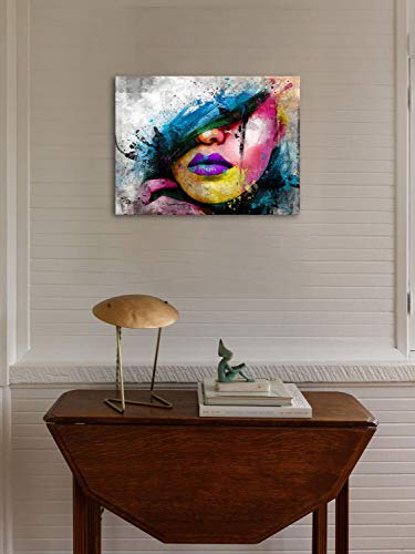 Gbagutao Abstract Canvas Art Wall Decor Sexy Girl Lips Pop Art Canvas Prints Modern Canvas Art Wall Paintings For Living Room Bedroom Office Home Decoration #TOP1