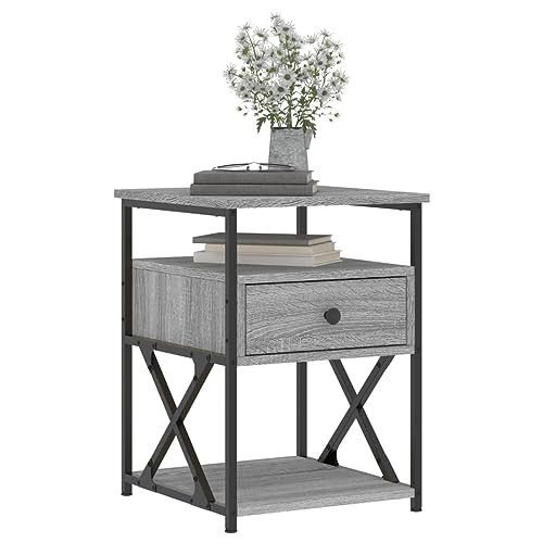 Table d'appoint stable avec pieds réglables et rangement ouvert